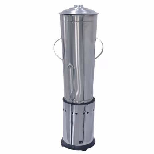Liquidificador industrial 10 litros aço inoxidável com base preta