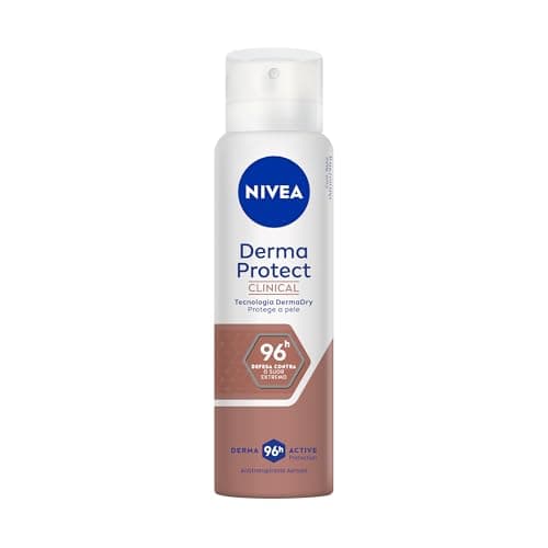 NIVEA Desodorante Antitranspirante Aerossol Derma Protect Clinical 150ml - 96h de defesa contra o suor extremo