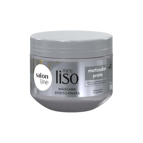 Salon Line, Máscara Matizadora, Meu Liso Prata, Vegano - Para Cabelos Lisos, 300g