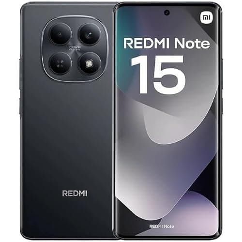 Smartphone Xiaomi Redmi Note 15 Preto com 8GB RAM e 256GB ROM