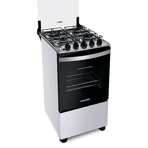 Fogão Brastemp 4 Bocas Branco com dupla chama e grades individuais - BFO4EBB Bivolt
