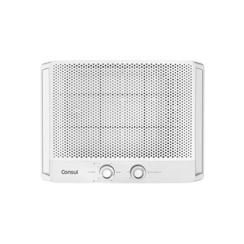 Ar condicionado de janela branco Consul 7500 BTUs com controles frontal