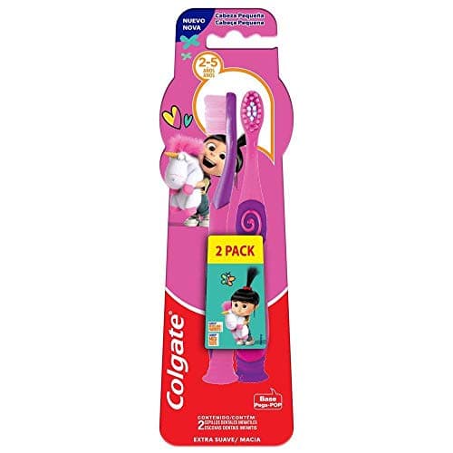 Escova de Dente Infantil Colgate Smiles Agnes e Fluffy 2 unidades