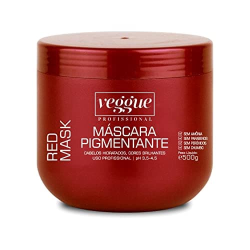 Máscara Pigmentante, Tonalizante, Red Vermelho Veggue Profissional 500g