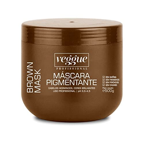 Máscara Capilar Tonalizante Castanho e Iluminado Veggue Profissional 500g