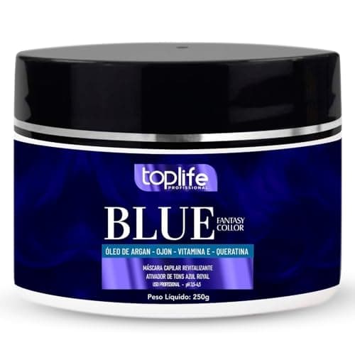 Máscara Matizadora Tonalizante Azul Royal Toplife Profissional 250g