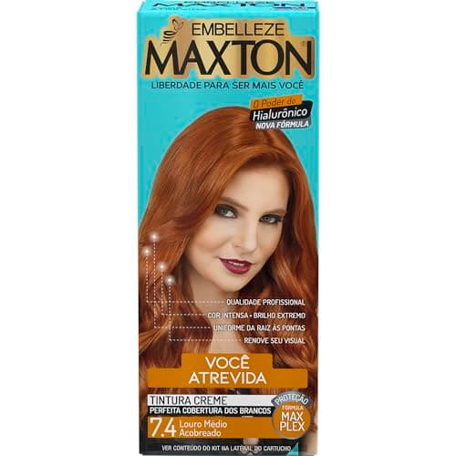 Embelleze Tinta De Cabelo Maxton Louro Médio Acobreado 7.4 Atrevida