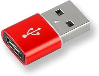 Adaptador OTG Conversor Plug Usb C Fêmea Para Usb Macho Para iPhone 11 12 13 14 Pro Max (Vermelho)