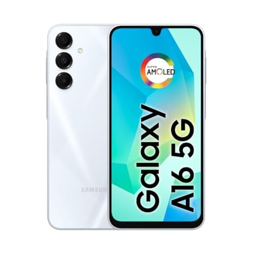 Celular Samsung Galaxy A16 5G, 128GB + 4GB RAM, Câmera de até 50MP, Tela 6.7, NFC, IP54, Bateria 5000 mAh - Cinza