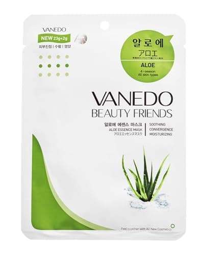 Máscara Hidratante Facial Coreana Beauty Friends - Aloe