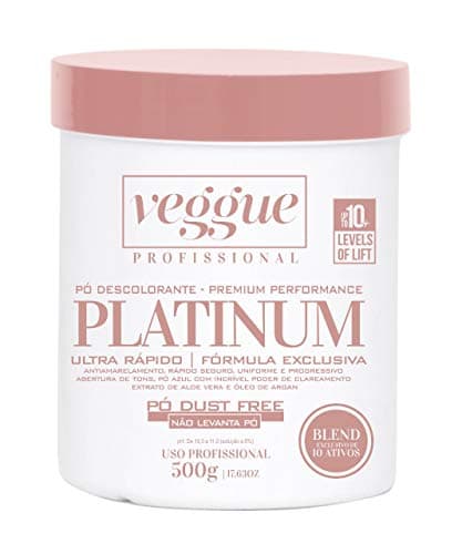 Pó Descolorante Azul 10 Tons Ultra Rápido Veggue Profissional 500g