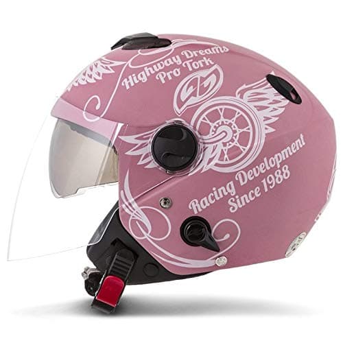 CAPACETE ABERTO PRO TORK NEW ATOMIC HIGHWAY DREAMS FOSCO ROSA FOSCO TAM. 58