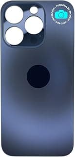 Tampa traseira de vidro para iPhone 15 Pro em azul
