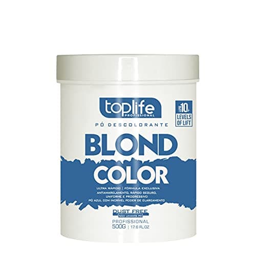 Pó Descolorante Azul 10 tons Ultra Rápido Toplife Blond Color 500gr