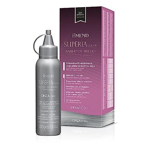 Amend Banho De Brilho Tonalizante Supéria Color Cinza 100 G