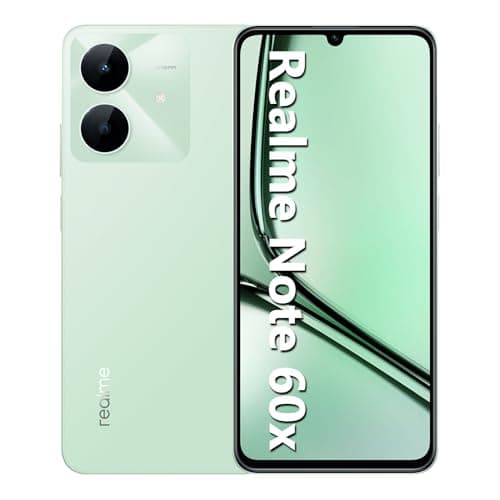 Realme Note 60X - 64GB - 3 GB RAM - Câmera 8MP - Bateria de 5000mAh - Wilderness Green (Verde)