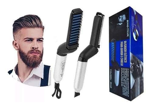 Pente Elétrico Chapinha Modelador Alisador De Barba E Cabelo