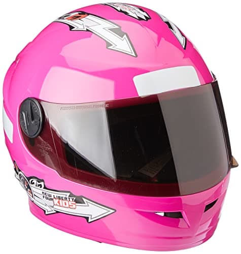 CAPACETE FECHADO PRO TORK LIBERTY FOR KIDS SOLID ROSA TAM. 54 VIS. FUMÊ