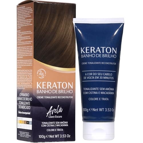 Keraton Tonalizante Banho de brilho 100g Avelã Louro escuro