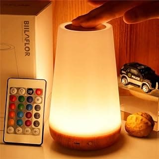 Luminária de Mesa RGB Recarregável com Controle Remoto – 13 Cores, Touch, USB, Portátil – Ideal para Quarto, Cabeceira e Decoração.