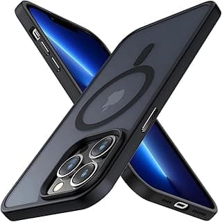 Capa protetora iPhone 15 Pro preta, fosco e transparente, mostrando recortes para câmeras e botões