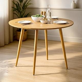 Mesa de Jantar Redonda 90cm Louro Freijó
