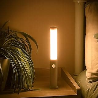 Luminaria Inteligente Led Recarregavel Sem Fio Sensor Movimento Longa Magnética Luz Noturna Três Cores Ambiente Luz De Mesa De Escritório Portátil Para Quarto Dormitório Armario Mesa