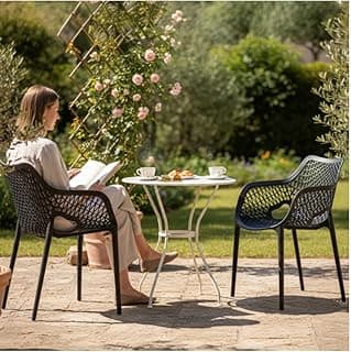 Poltrona Suits 2 Un Cadeira Preta Braço Varanda Area Gourmet
