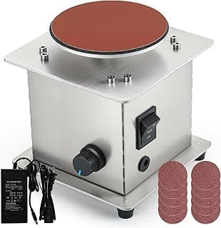 Lixadeira de disco de mesa elétrica com controle de velocidade e discos de lixamento
