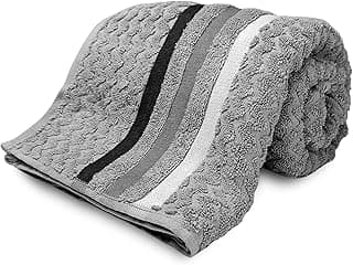 Toalha de banho Jacquard Trento Corttex cinza com estampa relevo