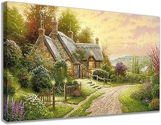 quadro aquarela cabana natura tela canva decoração sala cozinha aréa de lazer quadro decorativo amação de madeira
