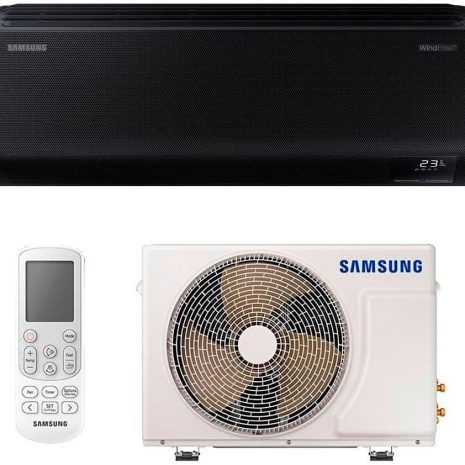 Nome: Ar-condicionado Split Inverter 12000 Btus Samsung Windfree Connect Black High Wall Quente e Frio Descrição: - Sistema de filtros poderosos: Dois tipos de filtros com revestimento antibacteriano, lavável, retendo até 99,9% de bactérias e 99,9% de vírus. - Classificação máxima em eficiência energética: Compressor digital inverter ultra que consome menos energia. - Conexão Wi-Fi via SmartThings: Controle via aplicativo e comandos de voz. - Design elegante e moderno: Acabamento nas cores escuras, adequando-se a diferentes ambientes. - Modo WindFree: Dispersão de ar climatizado através de microfuros, evitando vento gelado direto. Especificações: - Cor: preto - Dimensões: 52,5 cm (P) x 77,8 cm (L) x 33,1 cm (A) - Características especiais: Compressor inverter - Capacidade de resfriamento: 12000 BTUs - Marca: Samsung - Peso: 36 kg - Voltagem: 220 Volts - Tipo de instalação: Split - Eficiência: Alta Informações adicionais: - Avaliações: 4,9 de 5 estrelas (32 avaliações) - Disponível para compra desde: 10 agosto 2023 - Número do modelo: AR12CSECABTNAZ / AR12CSECABTXAZ - ASIN: B0CJ4654GG - Categoria Amazon: Eletrodomésticos > Casa > Ar e Ventilação > Ar-Condicionado > Ar-Condicionado Split Marca: Samsung