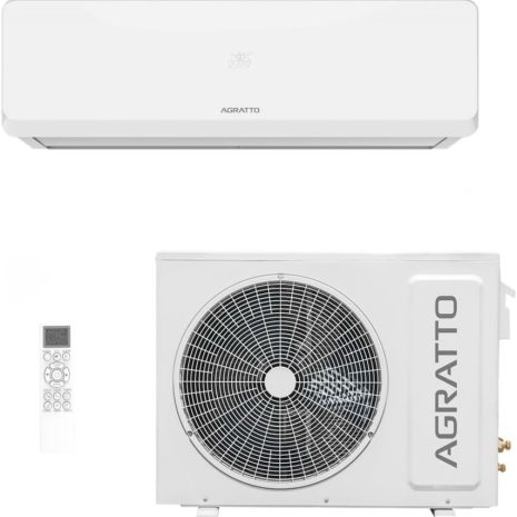 Nome do Produto: Ar-Condicionado Split HW Agratto Fit 18.000 BTUs Só Frio 220V Marca: Agratto Modelo: FACS18FE-02 | FACS18FI-02 Cor: Branco Tipo de instalação: Split Dimensões do produto: 29,5 cm (Profundidade) x 90 cm (Largura) x 22 cm (Altura) Peso: 10 kg Capacidade de resfriamento: 18.000 BTUs Eficiência: 5 Estrelas (Energy Star) Ruído: 32 dB Potência: 1790 watts Voltagem: 220 Volts Consumo anual de energia: 5275 kWh por ano Componentes incluídos: Unidades externas FACS18FE-02 | FACS18FI-02 Funciona a bateria ou pilha?: Não Painel: LED Design: Inovador Diferenciais: Inclui controle remoto Categorias Amazon: Eletrodomésticos > Casa > Ar e Ventilação > Ar-Condicionado > Ar-Condicionado Split