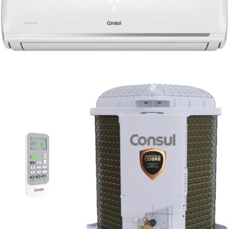 Nome do Produto: Ar Condicionado Split Inverter Consul Hi Wall 12000 Btus Frio Cbk12ebbna - 220v Características Físicas: - Material: Plástico e metal (unidade interna e externa) - Cor: Branco (unidade interna) e Dourado/Prata (unidade externa) - Dimensões da unidade interna: 22 cm de profundidade x 84 cm de largura x 28 cm de altura - Dimensões da unidade externa: Não especificado na imagem, mas pode ser inferido como compacto - Peso: 35 kg Aspectos Técnicos: - Tensão: 220 Volts - Capacidade de resfriamento: 12000 BTUs - Tipo de instalação: Split - Configuração básica: Minisplit - Controle: Remotamente controlado Componentes Visíveis: - Unidade interna: Dispositivo de ar condicionado montado na parede - Unidade externa: Condensador com grade de proteção - Controle remoto: Visível na imagem, com botão de ajuste de temperatura Diferenciais Técnicos: - Compressor inverter - Selo "COBRE" na unidade externa indicando eficiência ou material de construção - Botões visíveis no controle remoto para ajuste de temperatura e funções Avaliações e Classificações: - Avaliações de clientes: 5,0 de 5 estrelas com 2 avaliações Marca: Consul Modelo: CBK12EBBNA ASIN: B0CYG8ZL1T Categorias Amazon: Eletrodomésticos > Casa > Ar e Ventilação > Ar-Condicionado > Ar-Condicionado Split