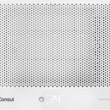 Nome do produto: Ar condicionado janela 7000 BTUs/h Consul inverter frio - CCK07BB Marca: Consul Tipo: Ar condicionado de janela Dimensões do produto: 48 x 48 x 33 cm Peso: 22 gramas Voltagem: 230 Volts Ruído: 56 dB Especificações: - Controle remoto - Resfriamento rápido - Capacidade de resfriamento: 7000 BTUs/h Características especiais: - Eficiente em energia - Design com grade perfurada Exibição de temperatura: Sim (24 graus) Classificação: - Avaliações: 4,4 de 5 estrelas (63 avaliações) - Ranking: Nº 24.473 em Casa, Nº 272 em Ar-Condicionado Split Referências: - ASIN: B0BZ2J9NTV - Número da peça: 326031567 Disponível para compra desde: 6 março 2023 Categoria Amazon: Eletrodomésticos > Casa > Ar e Ventilação > Ar-Condicionado > Ar-Condicionado Split
