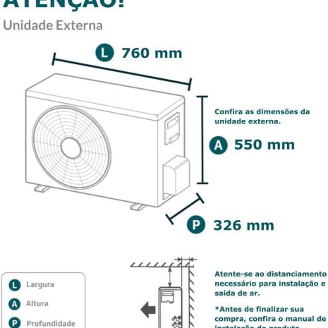 Nome do Produto: Ar Condicionado Inverter Daikin Ecoswing 12000 Btus Quente e Frio 220v Descrição: - Economia de energia: Classe A (certificação PROCEL/INMETRO) - Gás Refrigerante: Ecológico (R-32) - Tecnologia: Inverter - Ciclo de ar: Quente e Frio Especificações: - Energy Star: 5 Estrelas - Capacidades de resfriamento: 12000 BTUs, 3516 Watts - Marca: Daikin - Disponível para compra desde: 20 de julho de 2021 - Ranking dos mais vendidos: Nº 40.132 em Casa, Nº 478 em Ar-Condicionado Split - ASIN: B09RFB4W4Z - Fabricante: Daikin - Voltagem: 220 Volts - Tipo de instalação: Split - Configuração básica: Portátil - Eficiência: A - Dimensões da embalagem: 77 x 28 x 22 cm - Peso: 40 quilogramas Características visíveis: - Material: Plástico (caso da unidade interna e externa) - Cor: Branca - Design: Moderno, com grades de ventilação visíveis na unidade externa - Componentes: Unidade interna e externa, controle remoto Diferenciais técnicos: - Compressor inverter - Conexões e botões para controle da temperatura e modo de operação visíveis no controle remoto Marca: Daikin Categorias Amazon: Eletrodomésticos > Casa > Ar e Ventilação > Ar-Condicionado > Ar-Condicionado Split