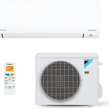 Produto: Ar Condicionado Split Daikin Hi Wall Ecoswing Gold R-32 Inverter 18.000 Btus Quente e Frio Branco Gelo Monofásico Marca: Daikin Modelo: DAIKIN Cor: Branco Dimensões do Produto: 22,5 cm (profundidade) x 77 cm (largura) x 28,5 cm (altura) Peso: 27 kg Capacidade: 18.000 BTUs Potência: 1360 watts Voltagem: 220 Volts Ruído: 29 dB Consumo Anual de Energia: 573 kWh/ano Tipo de Instalação: Split Compressor: Inverter Controle: Remoto Componentes Incluídos: RHP18S5VL | FTHP18S5VL Eficiência: A Certificação: 021522011541 Ranking de Vendas: Nº 9.942 em Casa, Nº 138 em Ar-Condicionado Split Data de Disponibilidade: 10 novembro 2023 Observações: Sistema de refrigeração quente/frio, com tecnologia R-32, controle remoto e design compacto.