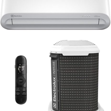 Nome do Produto: Ar Condicionado Electrolux Split Inverter 9000BTUs QF 220V Descrição: - Tipo: Ar condicionado split - Compressor: Inverter - Fonte de alimentação: Elétrico com fio - Tensão: 220 Volts - Capacidade de resfriamento: 9000 BTUs - Disponível para compra desde: 1 de novembro de 2023 Especificações Técnicas: - Marca: Electrolux - Peso: 31 kg - Dimensões: 70,5 x 57 x 57 cm - Modelo: YI09R/YE09R - Tipo de instalação: Split - Eficiência: Eficiente Características Visíveis: - Cor predominante: Branco - Controle remoto incluído, com display digital indicando temperatura - Design: Forma retangular, limpa e moderna Avaliações: - Avaliação média: 4,5 de 5 estrelas, com 48 avaliações - Ranking: Nº 17.069 em Casa, Nº 197 em Ar-Condicionado Split Outras Informações: - ASIN: B0CNY6QNN1 - Número da peça: YI09R/YE09R - Categoria Amazon: Eletrodomésticos > Casa > Ar e Ventilação > Ar-Condicionado > Ar-Condicionado Split