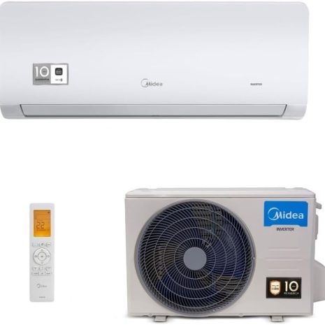 Nome: Ar-Condicionado Split HW Inverter Springer Midea Xtreme Save Connect 9.000 BTUs R-32 Só Frio 220V Descrição: Compressor inverter. Especificações: - Ranking dos mais vendidos: Nº 200 em Casa, Nº 2 em Ar-Condicionado Split - Avaliações de clientes: 4,3 de 5 estrelas, 62 avaliações - Disponível para compra desde: 4 outubro 2023 - ASIN: B0CKG2TCX9 - Referência do fabricante: 38AGVCI09M5 | 42AGVCI09M5 - Tipo de fonte de energia: Elétrico com fio - Características especiais: Compressor inverter - Número da peça: 38AGVCI09M5 | 42AGVCI09M5 - Nome da marca: Lulizzie Categories Amazon: Cozinha > Casa > Ar e Ventilação > Ar-Condicionado > Ar-Condicionado Split Brand: Visite a loja Lulizzie Atributos visíveis: - Material: Plástico e metal - Cor: Branco e prata - Tamanho: Compacto - Componentes: Unidade interna (evaporadora), unidade externa (condensadora), controle remoto Diferenciadores: - Compressor inverter - Controle remoto visível com exibição digital - Capacidade de 9.000 BTUs Função: Resfriamento somente (Só Frio)