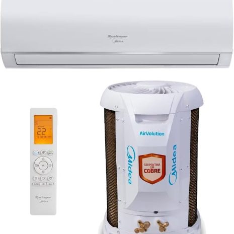 Nome do Produto: Ar-condicionado Split 9000 Btus Springer Midea Airvolution High Wall Fixo Só Frio Marca: Springer Midea Modelo: 42AFFCI09S5 / 38TFCI09S5 Cor: Neutra Dimensões do produto: 50,5 cm (Profundidade) x 66 cm (Largura) x 61 cm (Altura) Peso: 27,2 kg Voltagem: 220 Volts Capacidade de resfriamento: 9000 BTUs Configuração básica: Minisplit Tipo de instalação: Split Eficiência: E Características especiais: Controlado remotamente Rankings: Nº 4.428 em Casa, Nº 76 em Ar-Condicionado Split Avaliações: 4,1 de 5 estrelas a partir de 135 avaliações ASIN: B0CLSZLF3Z Informações do modelo: 42AFFCI09S5 / 38TFCI09S5 Categorias Amazon: Eletrodomésticos > Casa > Ar e Ventilação > Ar-Condicionado > Ar-Condicionado Split