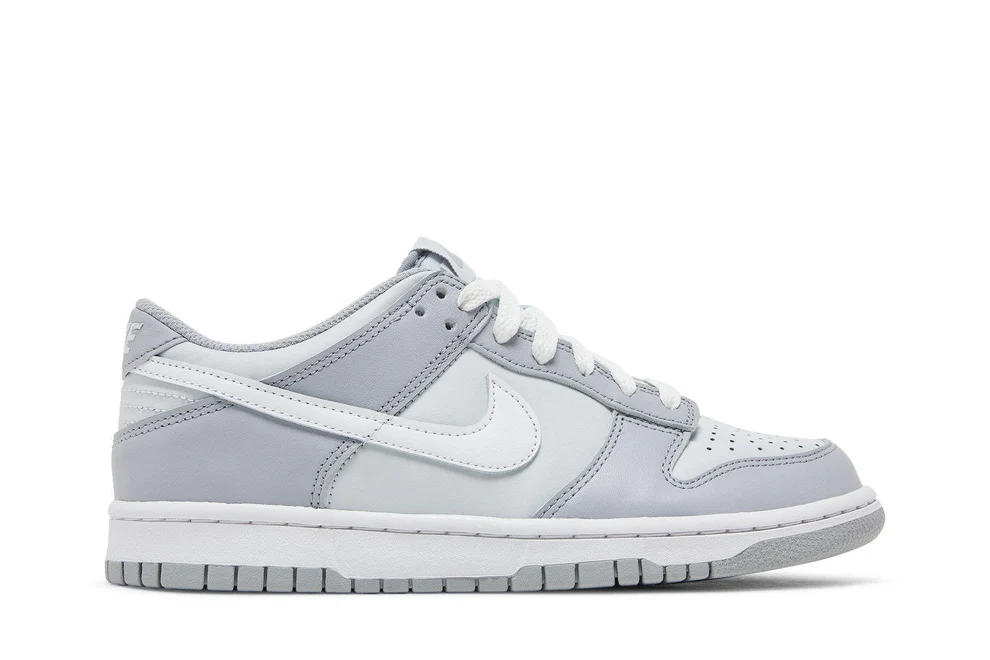 tenis nike dunk low gs two toned grey cinza 896050