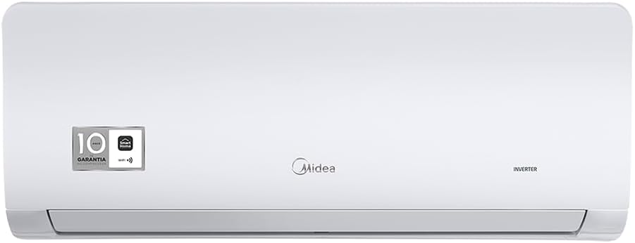 Unidade interna do ar condicionado split Midea Xtreme Save Connect Inverter 30.000 Btus branca.