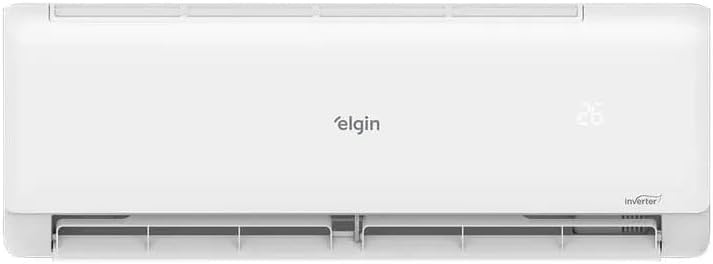 Unidade interna do ar condicionado Elgin Hi Wall Eco Inverter branca com display digital
