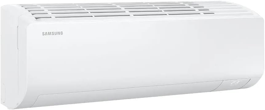Ar-condicionado Split Samsung Digital Inverter Ultra Connect AI 12.000 BTUs vista lateral unidade interna branca