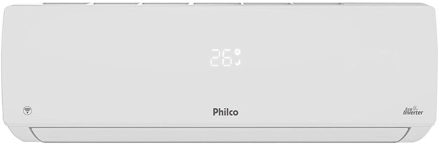Unidade interna de ar-condicionado Split Inverter Philco 30000 Btus branco vista frontal