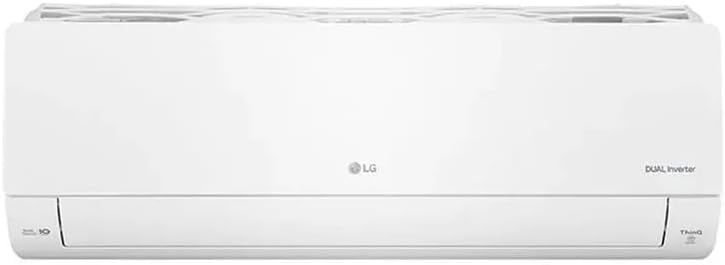 Unidade interna branca do ar condicionado Split LG Dual Inverter vista frontal