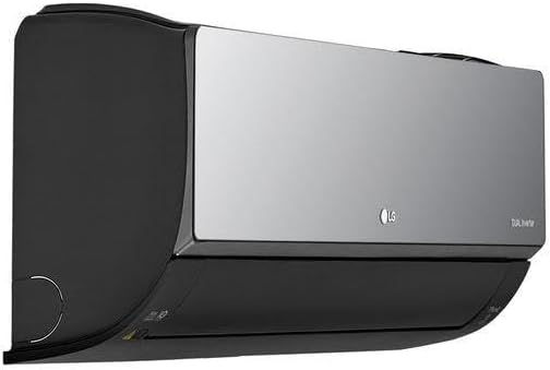 Unidade interna ar condicionado LG Split Inverter 24000 Btus vista lateral direita cinza
