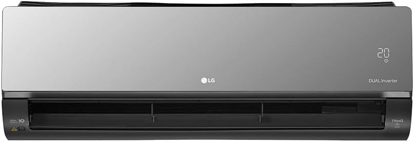 Ar condicionado Split LG Artcool 12000 BTU/h com visor digital e abertura de saída de ar ampla, tecnologia Dual Inverter.
