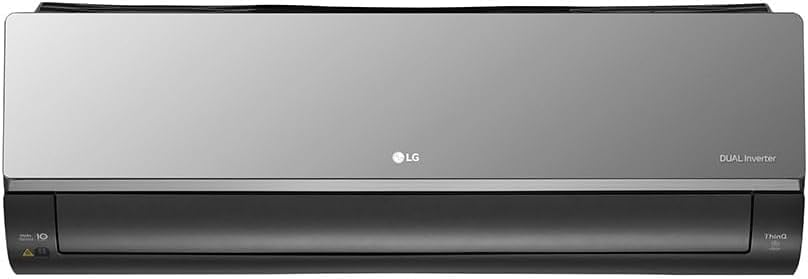 Ar condicionado Split LG Artcool 12000 BTU/h quente e frio unidade interna cinza com tecnologia Dual Inverter.