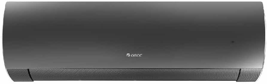 Unidade interna do Ar Condicionado Split Gree G-Diamond preta vista frontal
